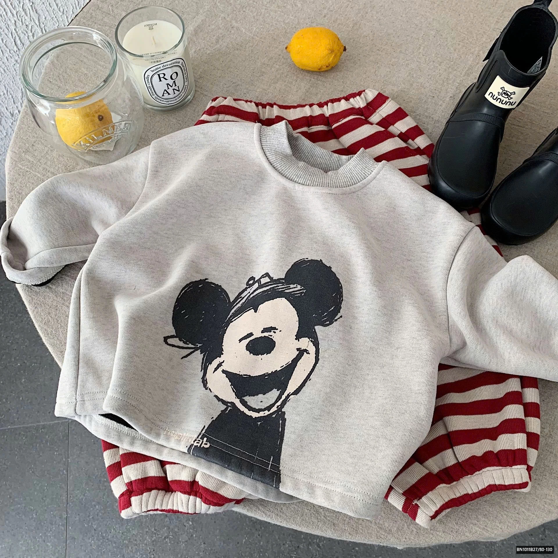 ÁO NỈ MICKEY LOT LÔNG SIÊU ẤM