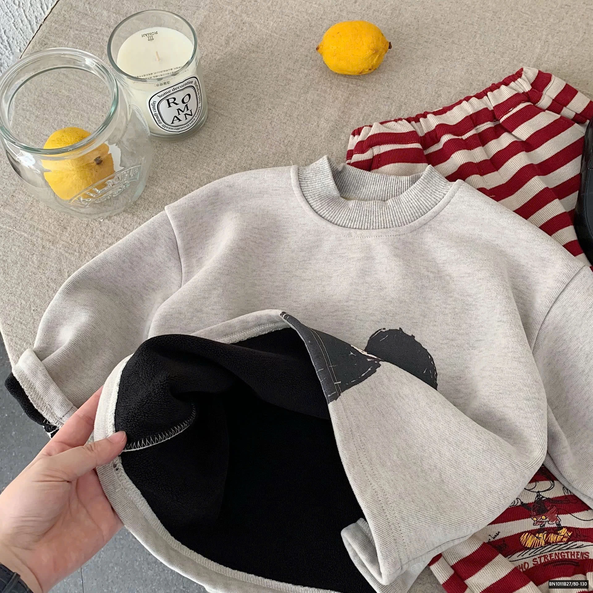 ÁO NỈ MICKEY LOT LÔNG SIÊU ẤM