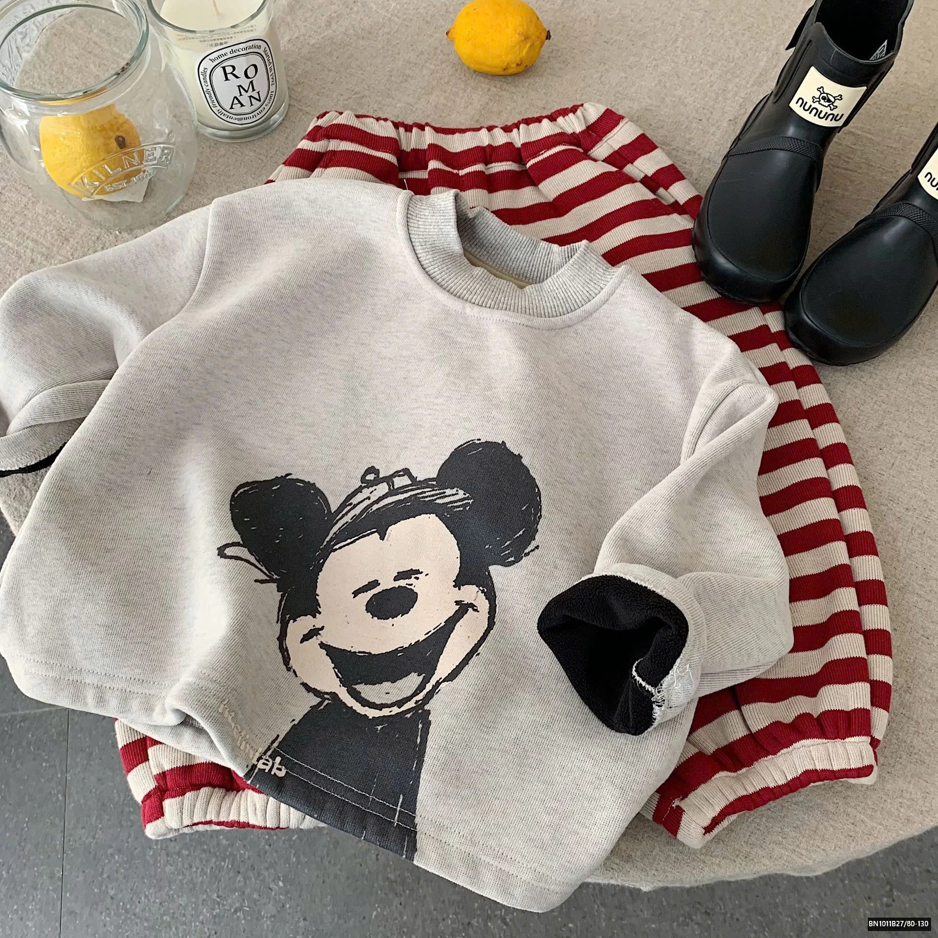 ÁO NỈ MICKEY LOT LÔNG SIÊU ẤM