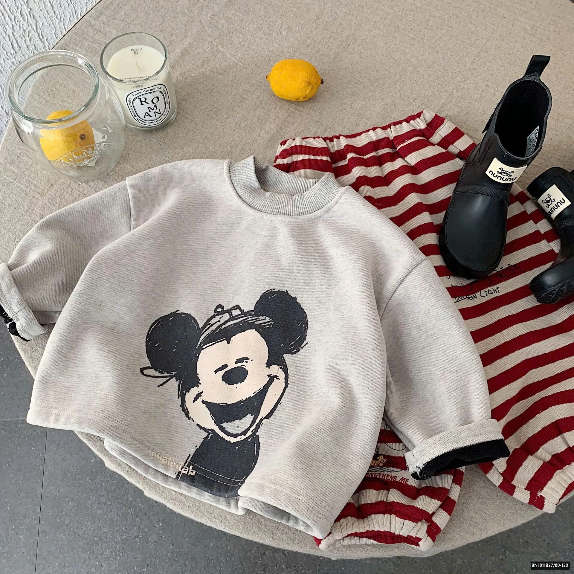 ÁO NỈ MICKEY LOT LÔNG SIÊU ẤM