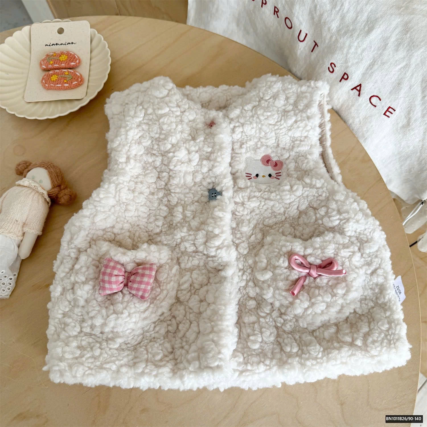 ÁO GILE KITTY LÔNG CỪU NINGLI