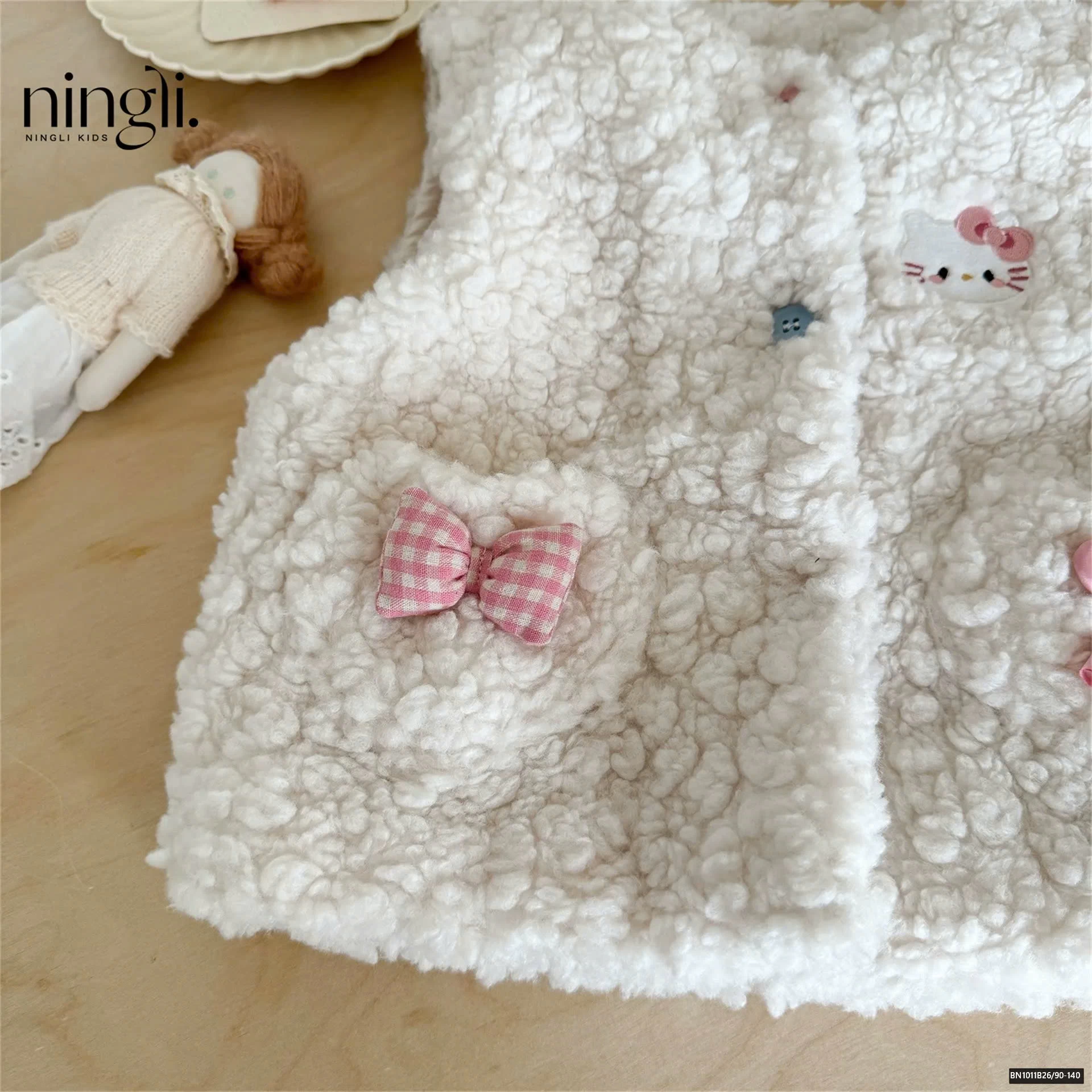 ÁO GILE KITTY LÔNG CỪU NINGLI