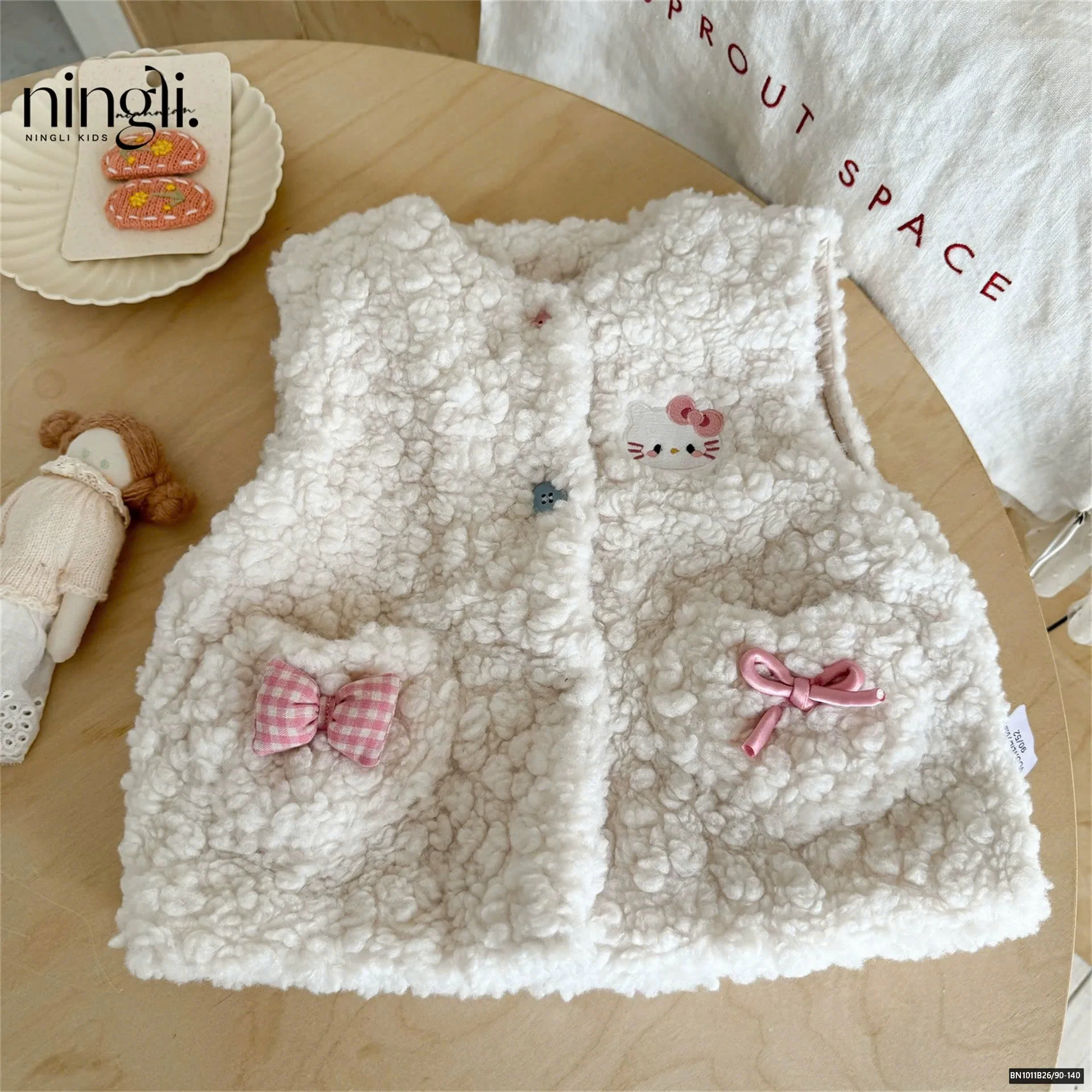 ÁO GILE KITTY LÔNG CỪU NINGLI