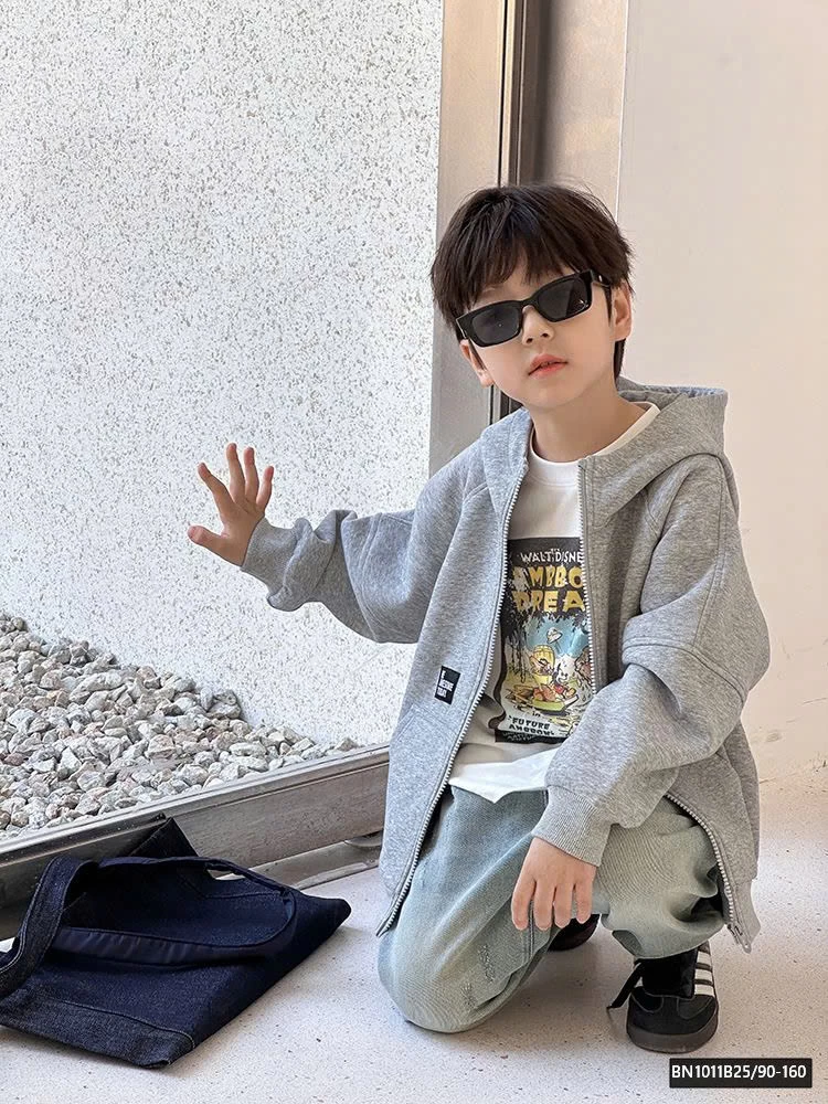 ÁO NỈ KÉO KHÓA IN HÌNH LƯNG  25A129