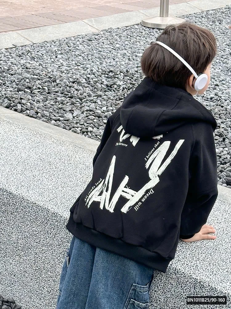 ÁO NỈ KÉO KHÓA IN HÌNH LƯNG  25A129