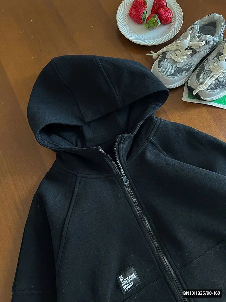 ÁO NỈ KÉO KHÓA IN HÌNH LƯNG  25A129