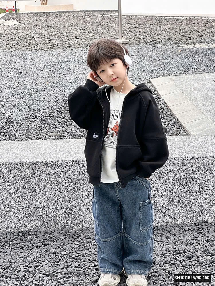 ÁO NỈ KÉO KHÓA IN HÌNH LƯNG  25A129