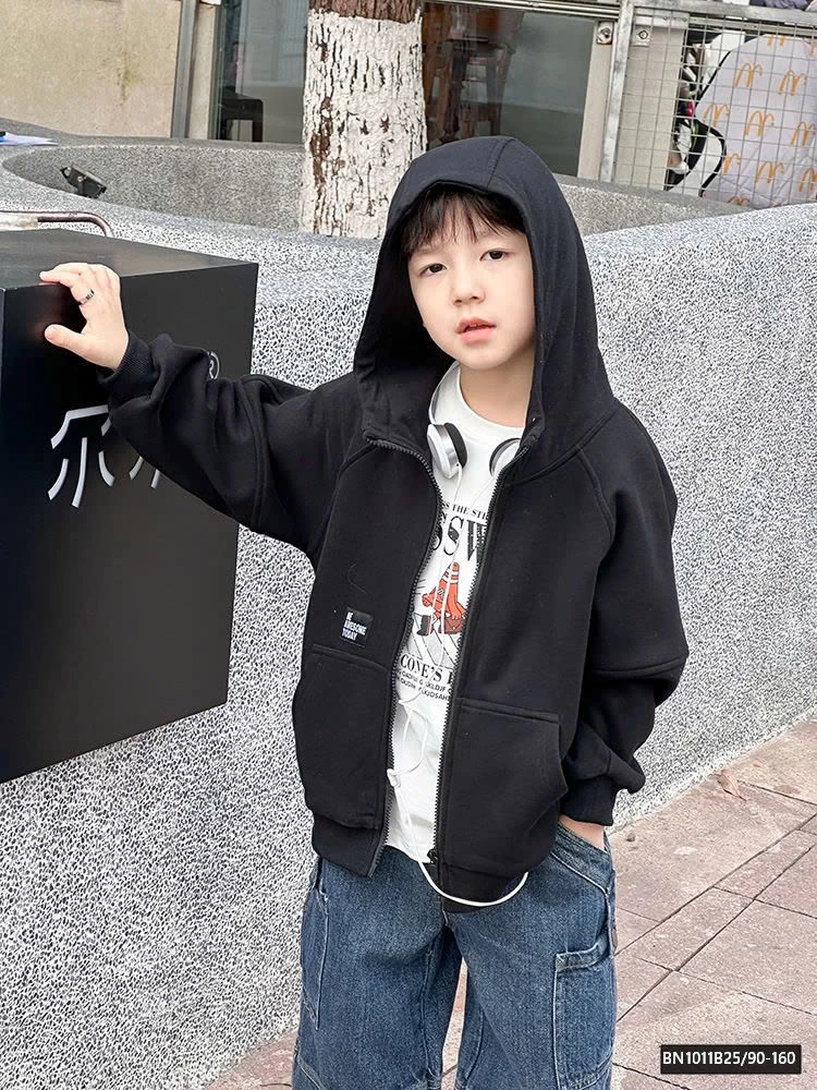 ÁO NỈ KÉO KHÓA IN HÌNH LƯNG  25A129