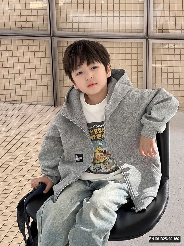 ÁO NỈ KÉO KHÓA IN HÌNH LƯNG  25A129