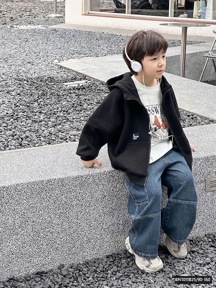 ÁO NỈ KÉO KHÓA IN HÌNH LƯNG  25A129