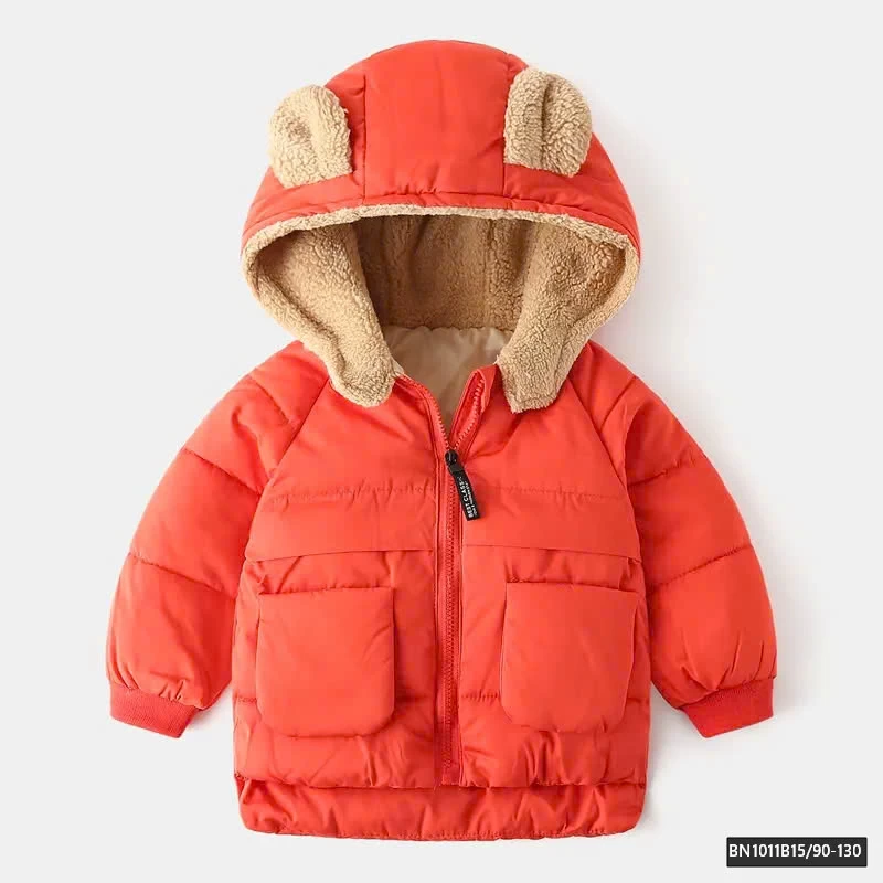 ÁO KHOÁC PHAO TAI GẤU LÓT LÔNG CỪU