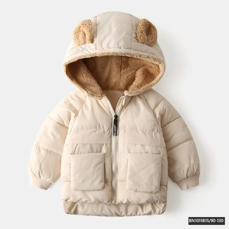 ÁO KHOÁC PHAO TAI GẤU LÓT LÔNG CỪU