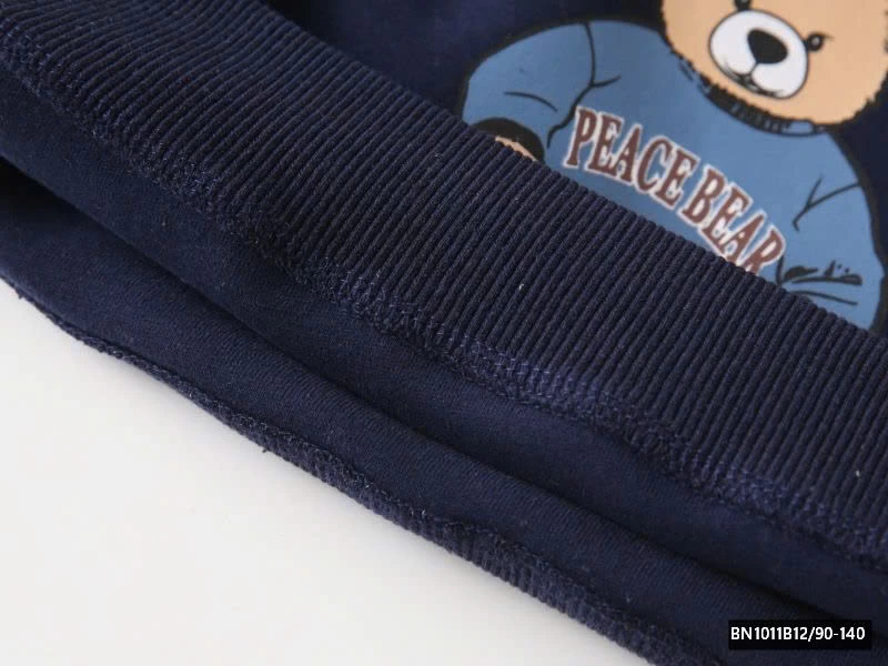 ÁO NỈ GẤU PHỐI MÀU  WAPPY