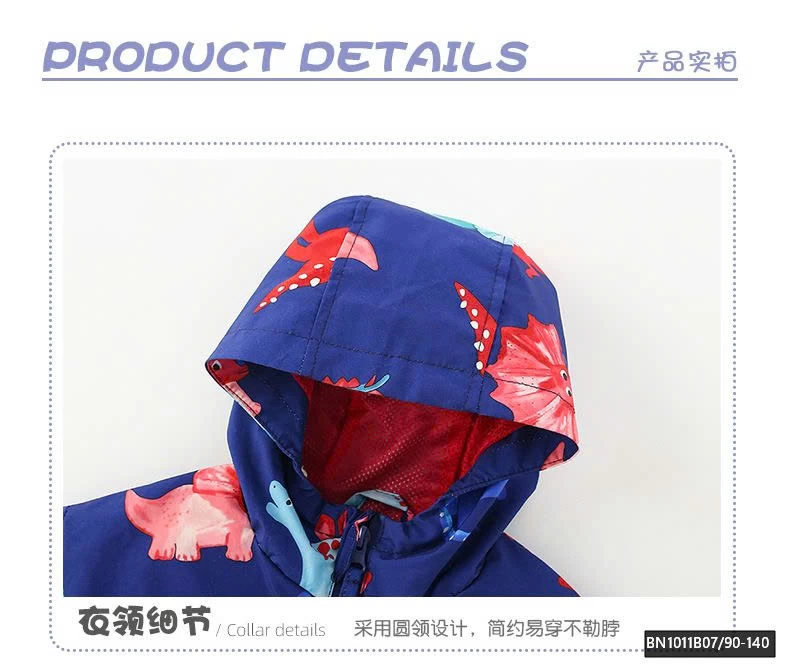 ÁO KHOÁC GIÓ KHỦNG LONG XANH THAN MALWEE