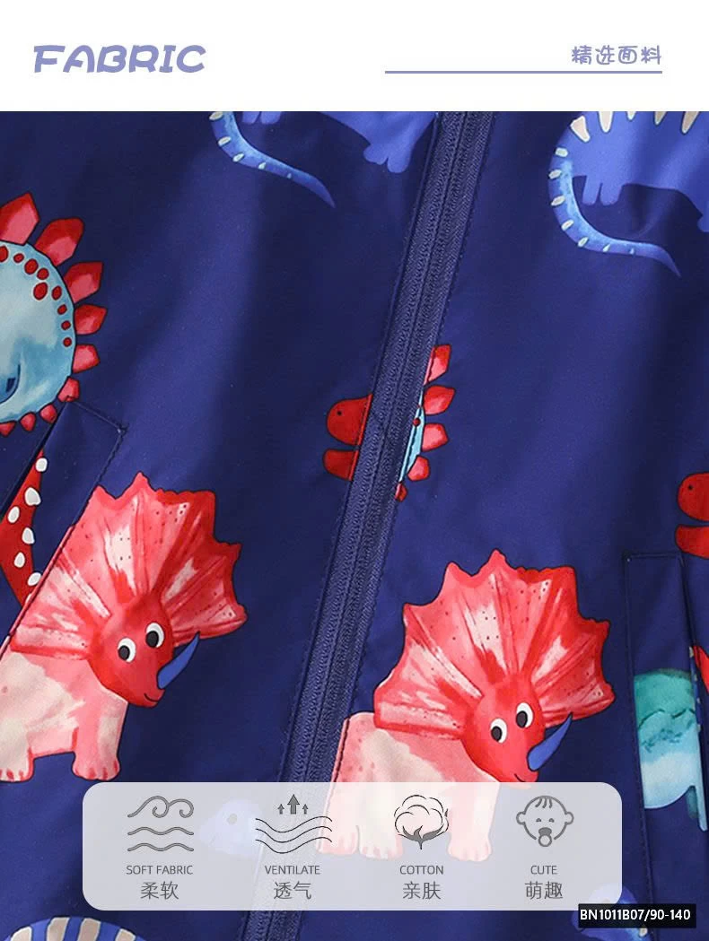 ÁO KHOÁC GIÓ KHỦNG LONG XANH THAN MALWEE