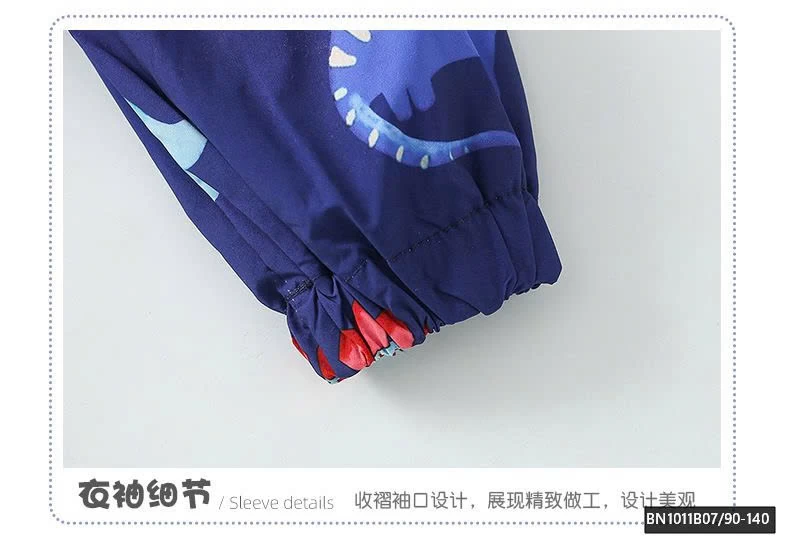 ÁO KHOÁC GIÓ KHỦNG LONG XANH THAN MALWEE