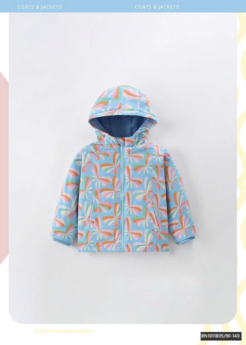 ÁO KHOÁC XANH LÓT LÔNG CỪU BÉ GÁI MALWEE