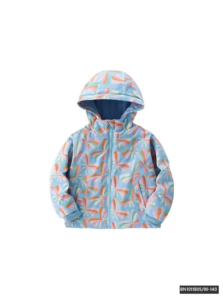 ÁO KHOÁC XANH LÓT LÔNG CỪU BÉ GÁI MALWEE