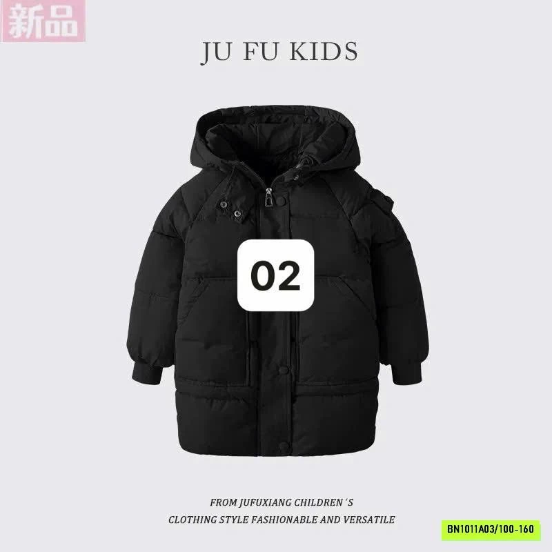 KHOÁC PHAO DÁNG DÀI LIỀN MŨ