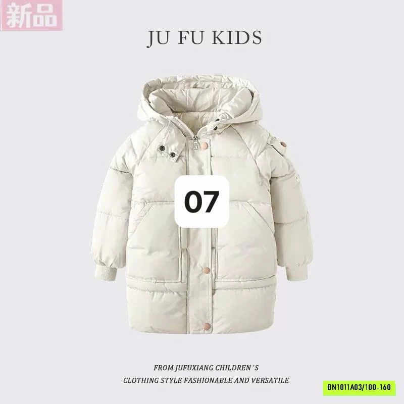 KHOÁC PHAO DÁNG DÀI LIỀN MŨ