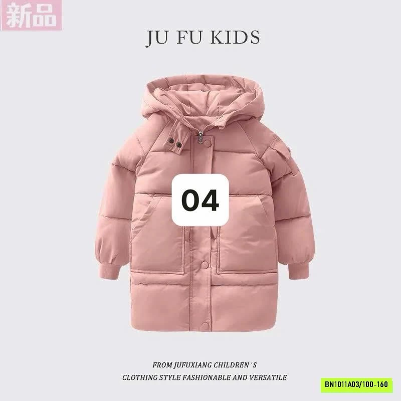 KHOÁC PHAO DÁNG DÀI LIỀN MŨ