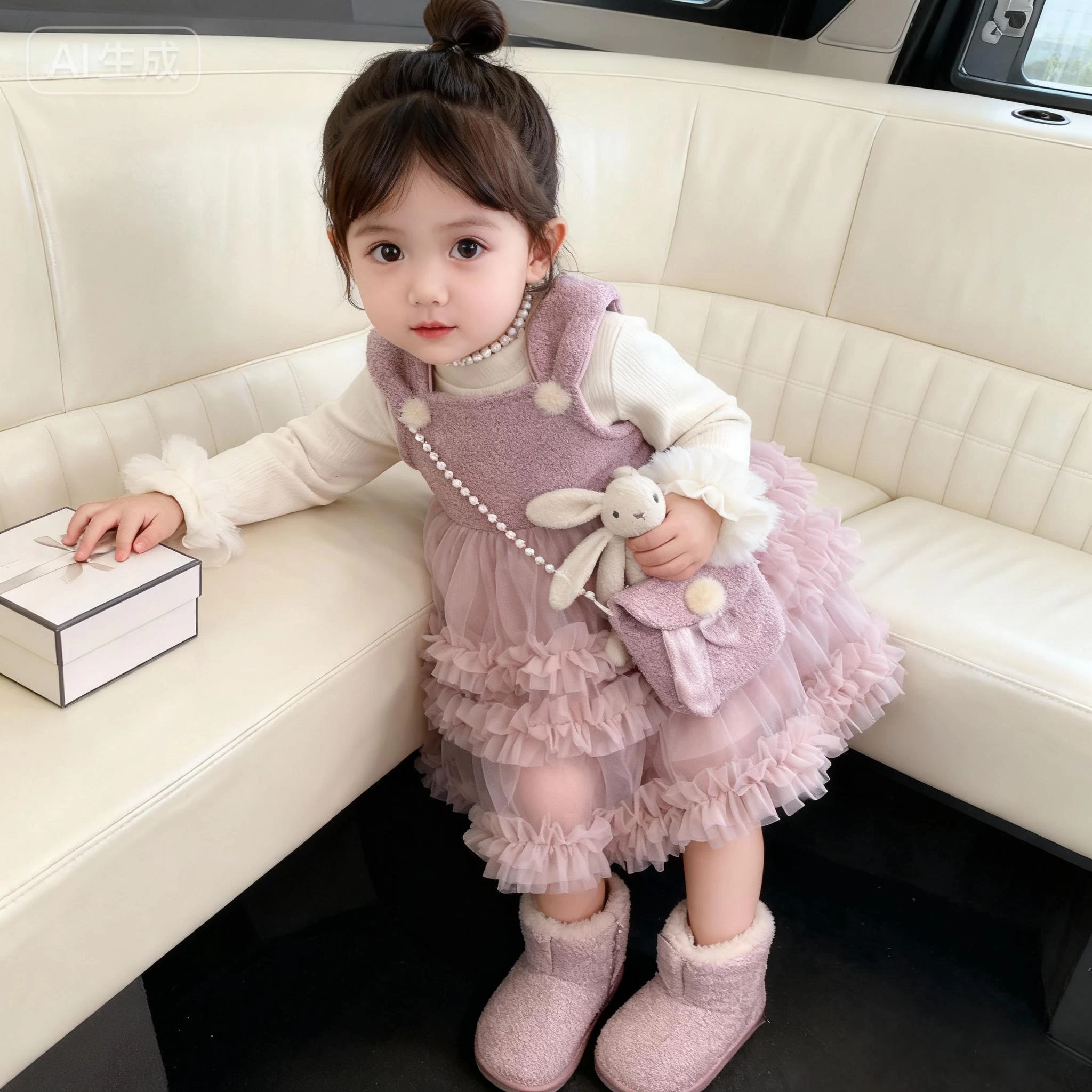 ĐẦM VOAN THỎ LÓT NHUNG KÈM ÁO GIỮ NHIỆT BLUETOWN