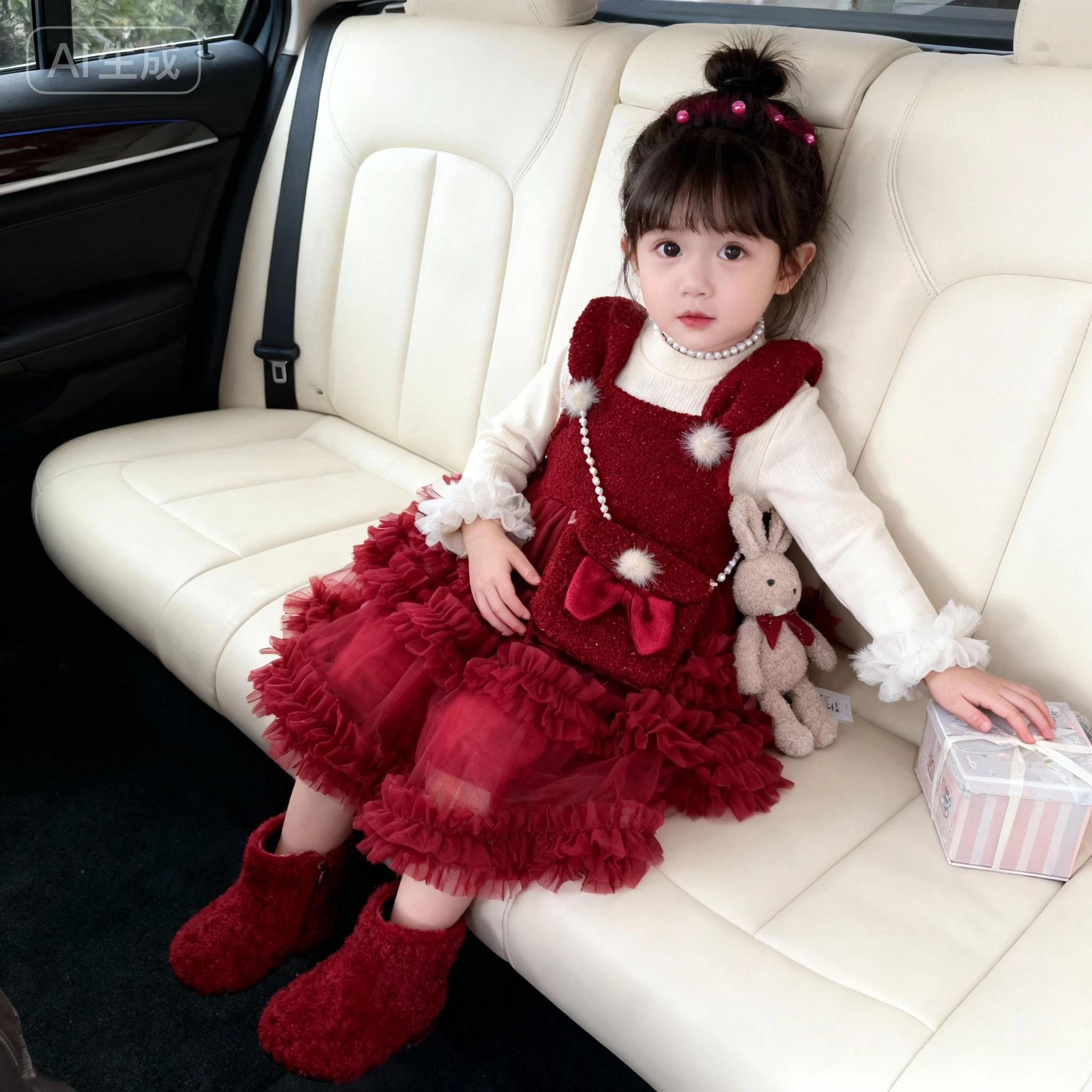 ĐẦM VOAN THỎ LÓT NHUNG KÈM ÁO GIỮ NHIỆT BLUETOWN