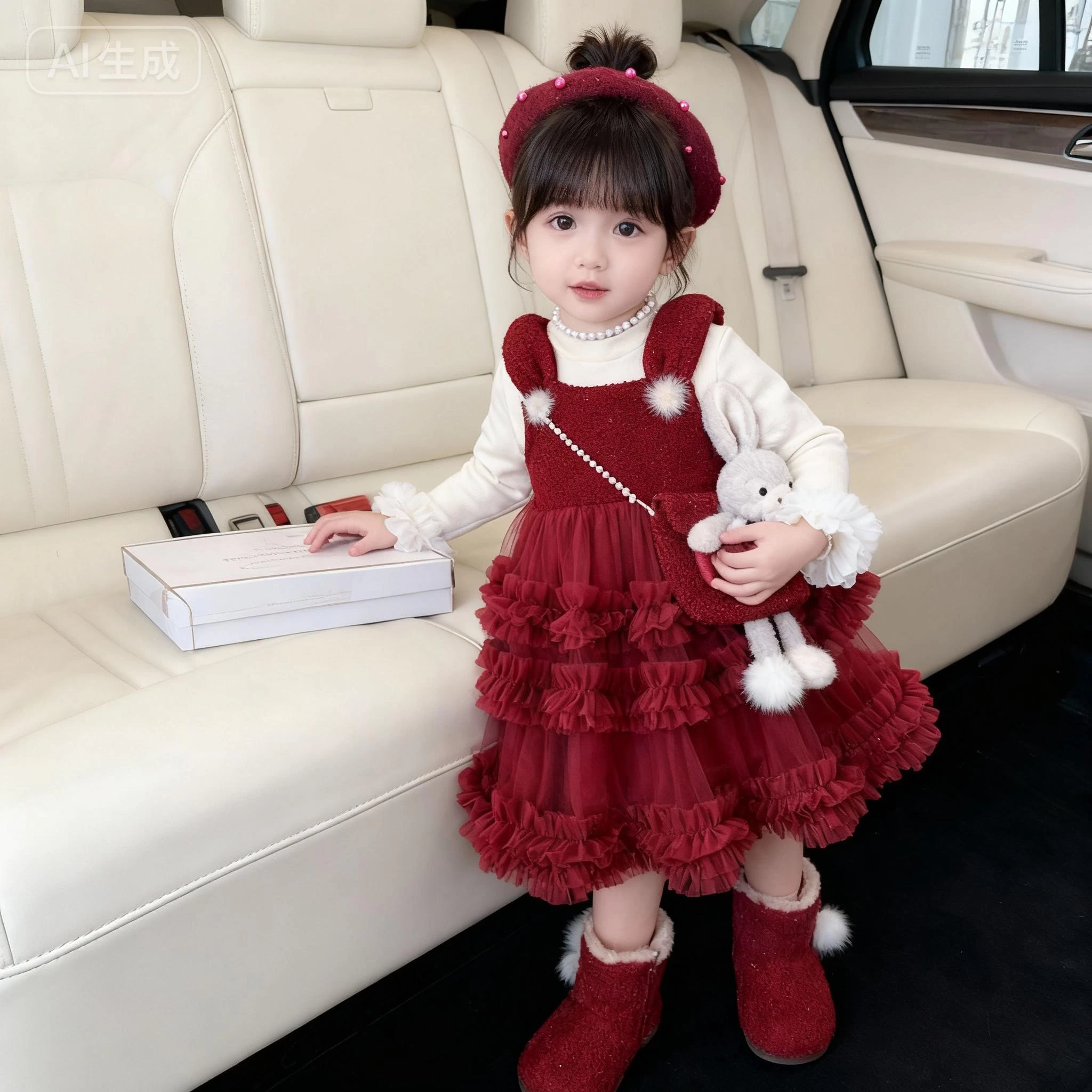 ĐẦM VOAN THỎ LÓT NHUNG KÈM ÁO GIỮ NHIỆT BLUETOWN