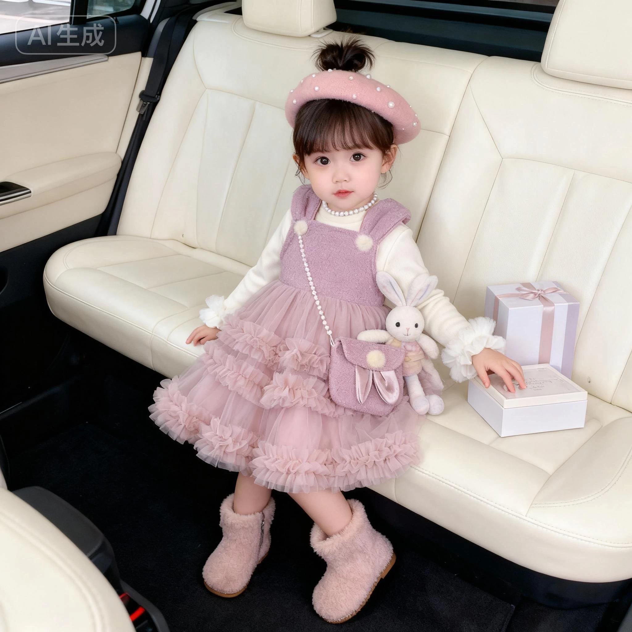 ĐẦM VOAN THỎ LÓT NHUNG KÈM ÁO GIỮ NHIỆT BLUETOWN