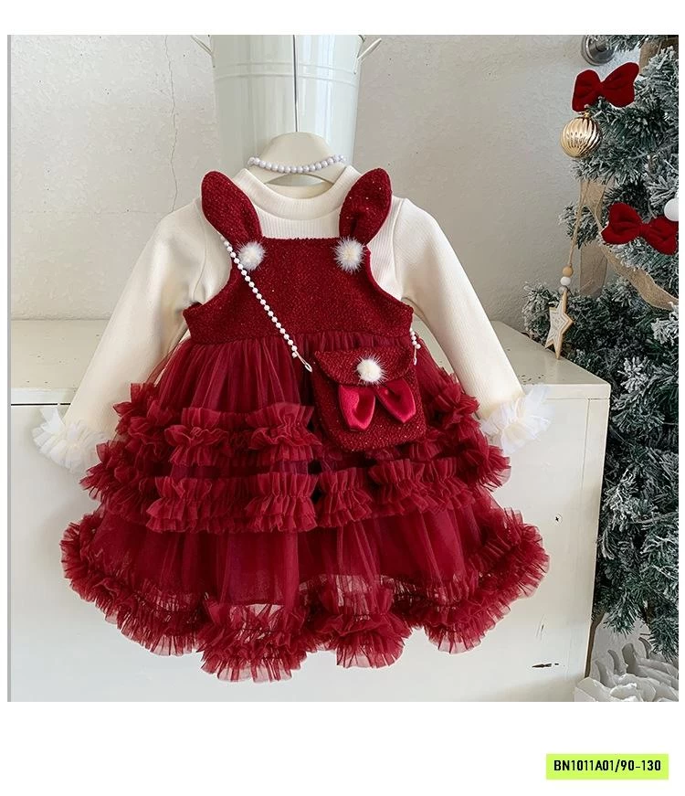 ĐẦM VOAN THỎ LÓT NHUNG KÈM ÁO GIỮ NHIỆT BLUETOWN