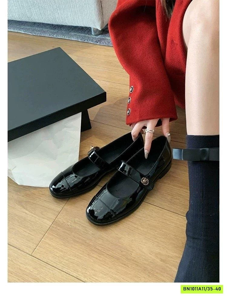 GIÀY DA BÓNG QUAI NGANG TAG VÀNG