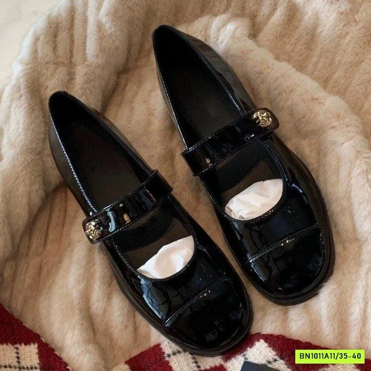 GIÀY DA BÓNG QUAI NGANG TAG VÀNG