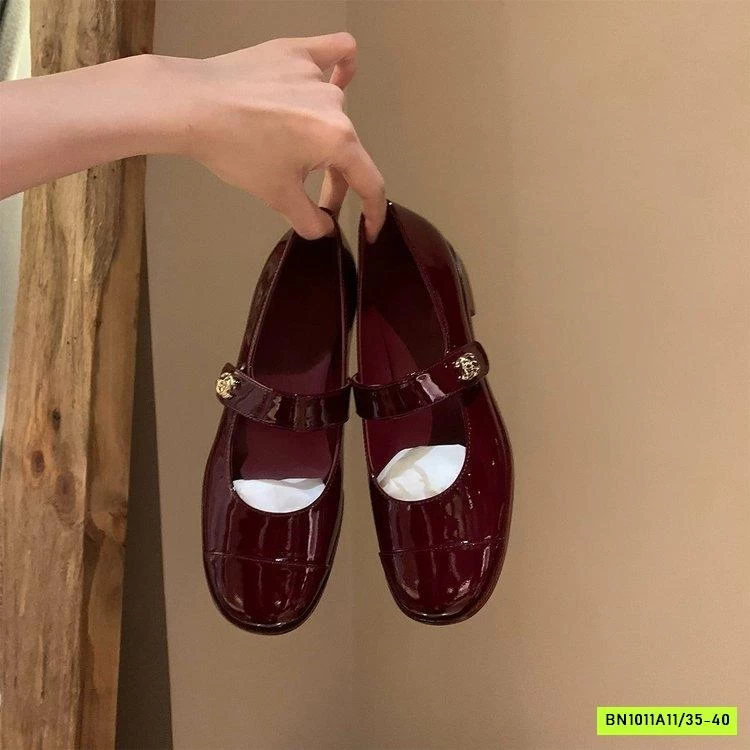 GIÀY DA BÓNG QUAI NGANG TAG VÀNG