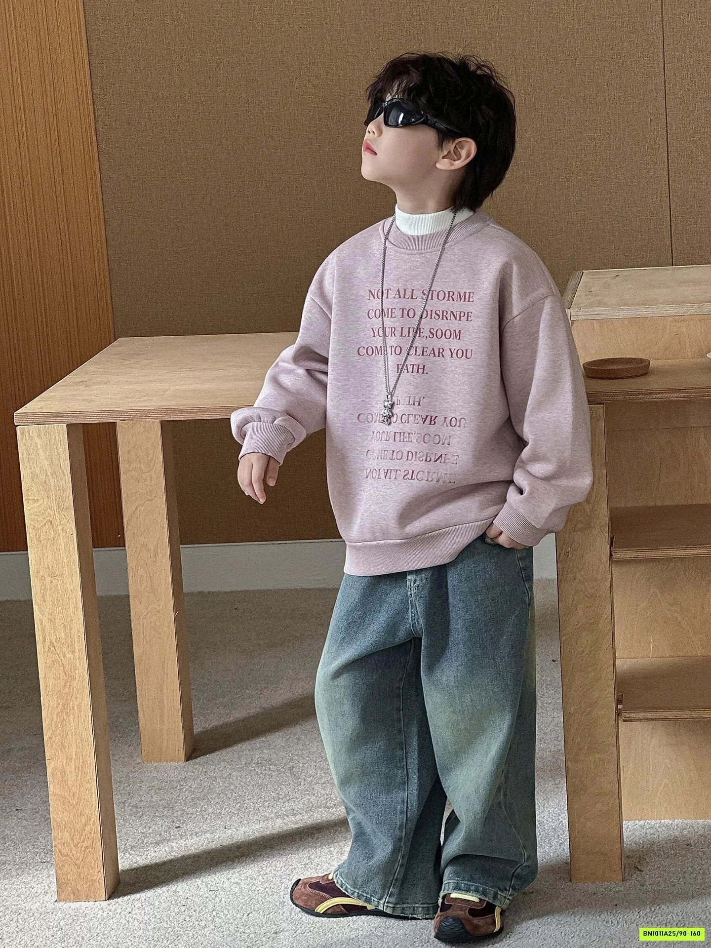 ÁO NỈ HỒNG LÓT NHUNG