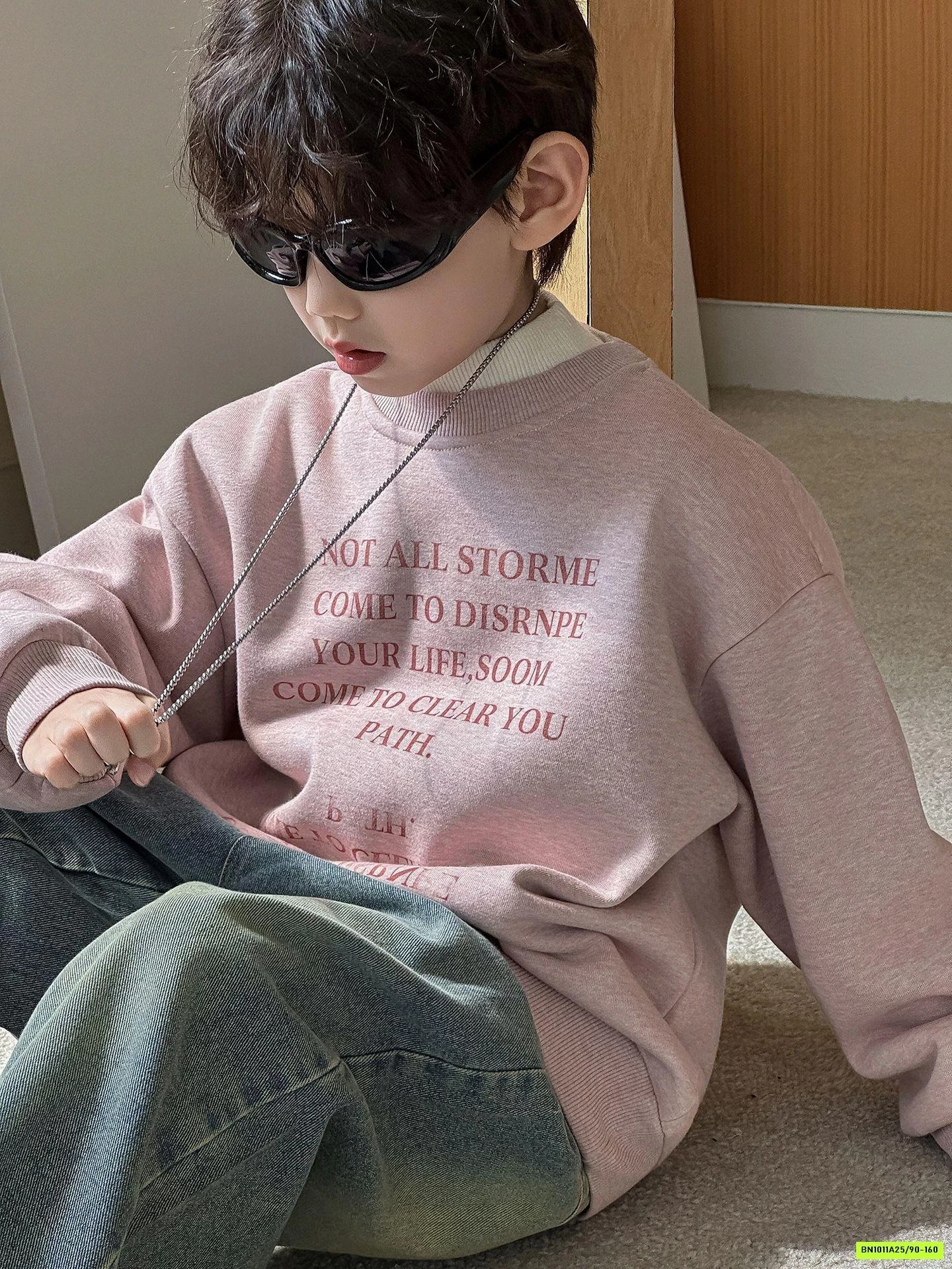 ÁO NỈ HỒNG LÓT NHUNG