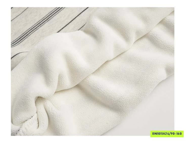 ÁO NỈ KẺ SỐ 89 LÓT NỈ MIX JEANS SUÔNG