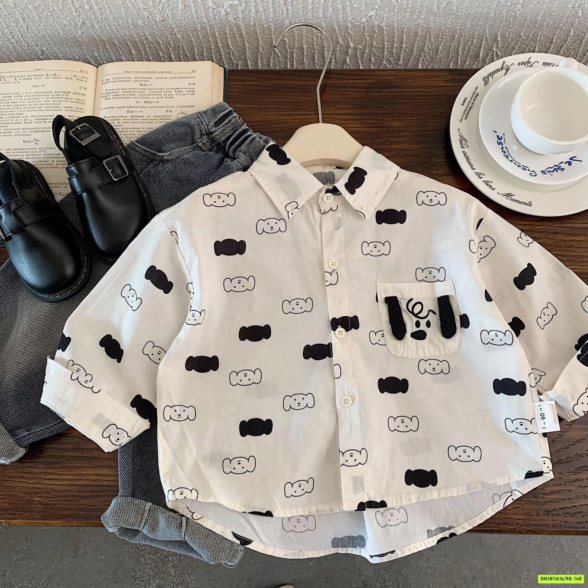 SƠ MI DÀI TAY IN HÌNH BT