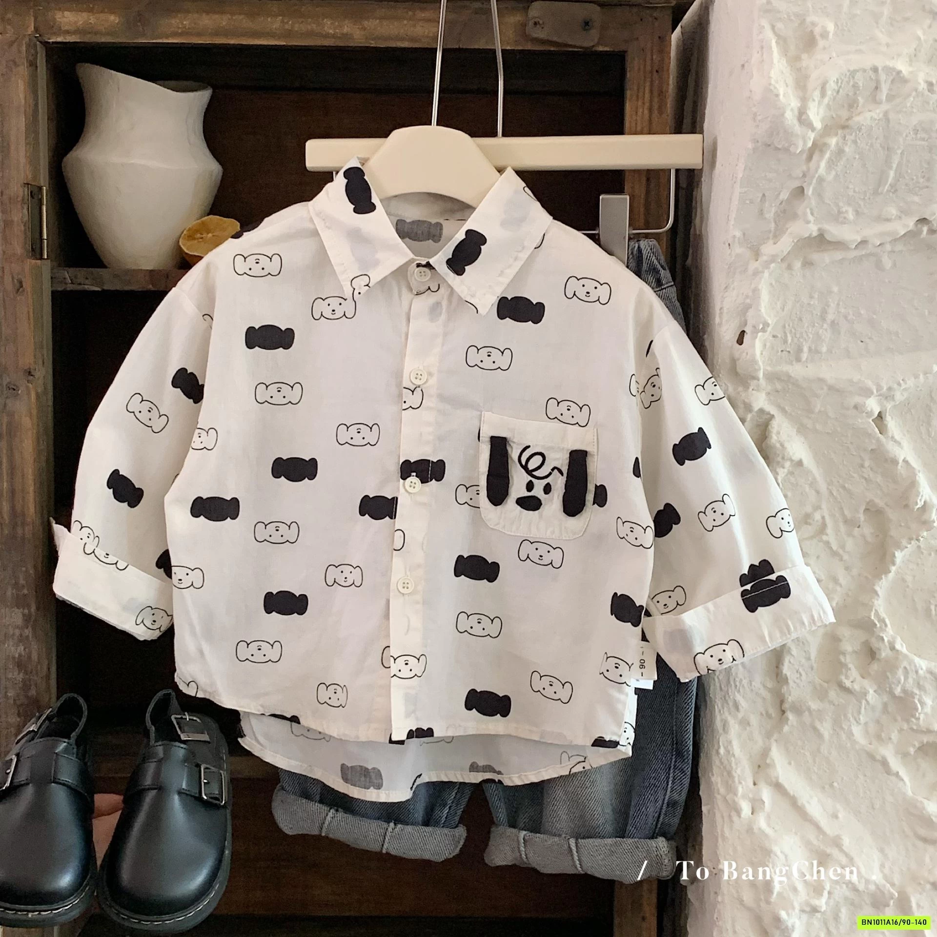 SƠ MI DÀI TAY IN HÌNH BT