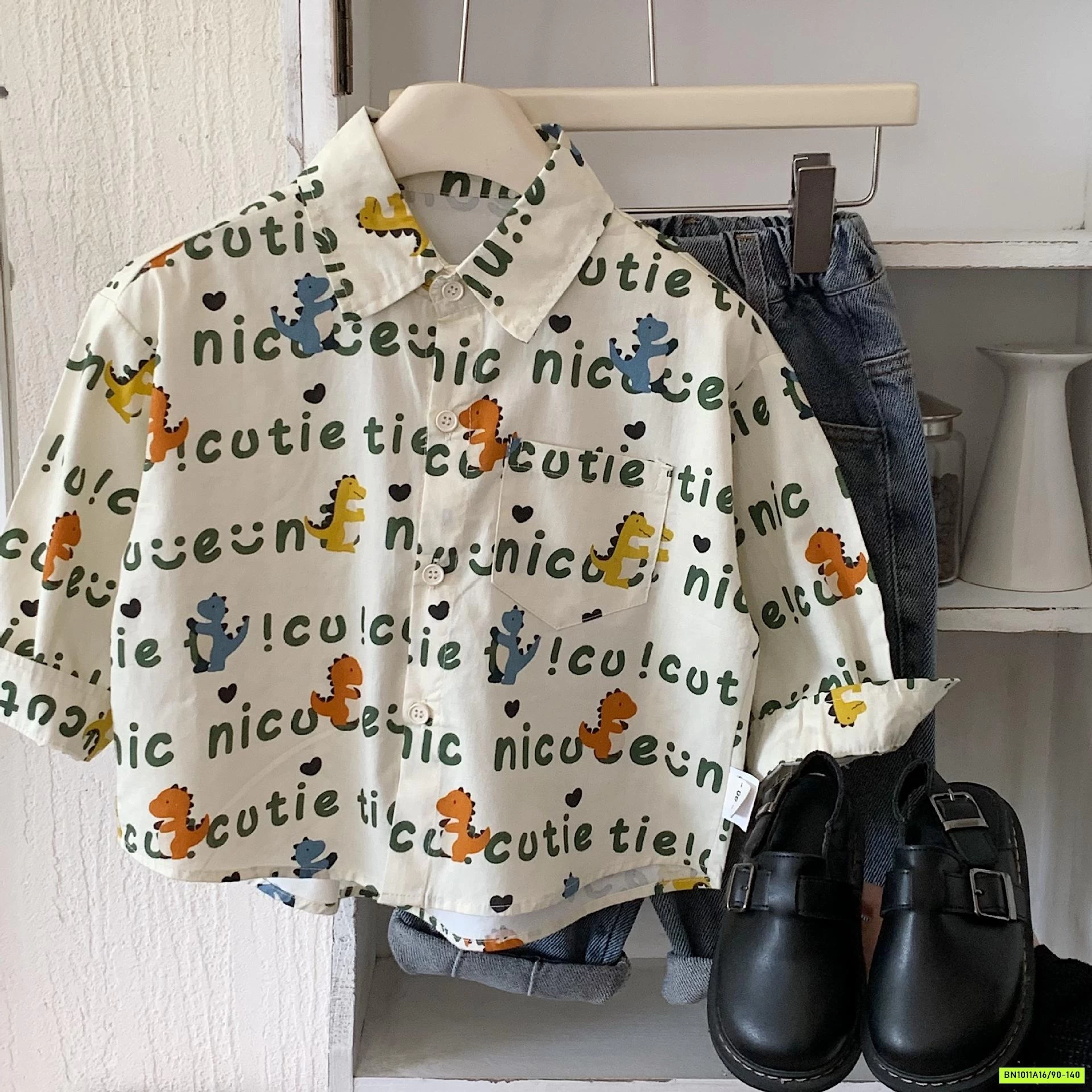 SƠ MI DÀI TAY IN HÌNH BT