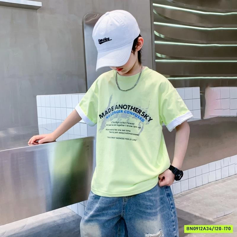 ÁO THUN IN CHỮ NHỎ HHBABY