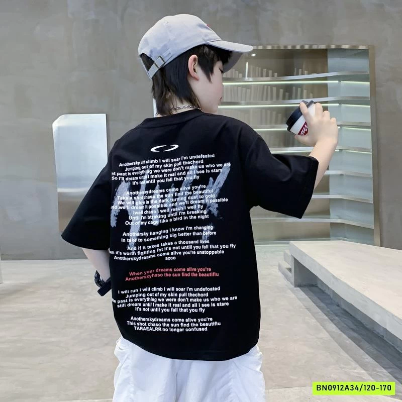 ÁO THUN IN CHỮ NHỎ HHBABY