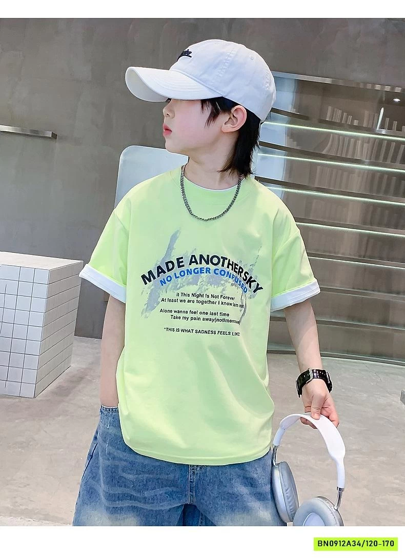 ÁO THUN IN CHỮ NHỎ HHBABY