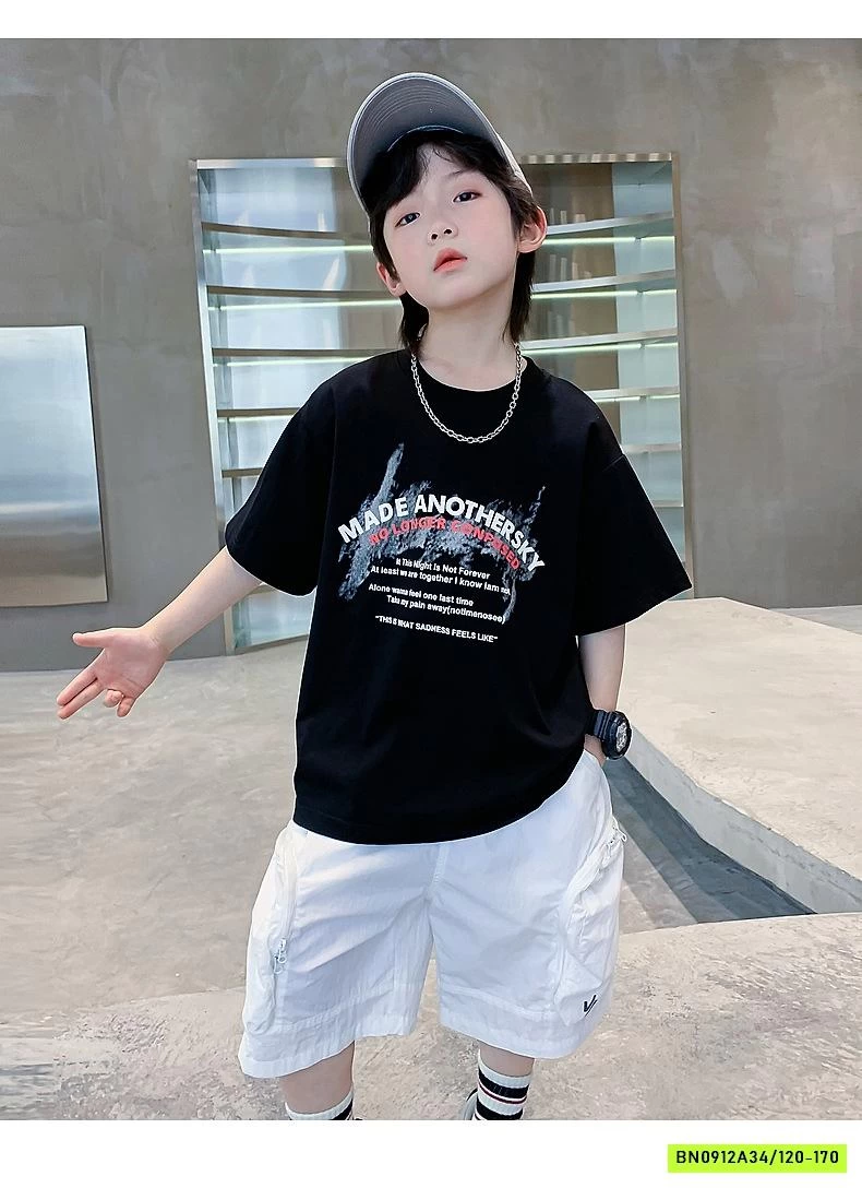 ÁO THUN IN CHỮ NHỎ HHBABY