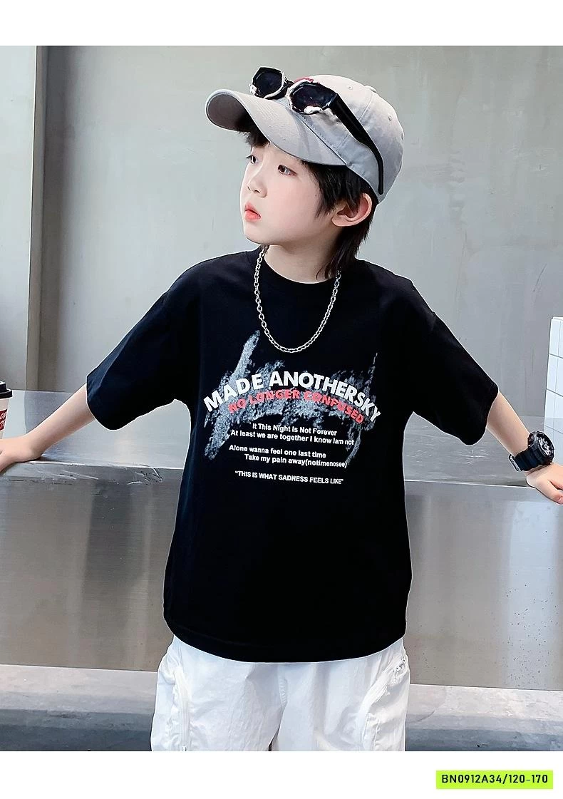 ÁO THUN IN CHỮ NHỎ HHBABY