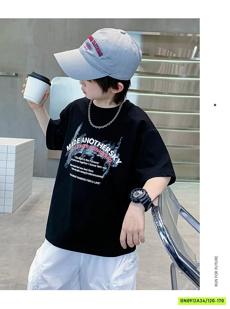 ÁO THUN IN CHỮ NHỎ HHBABY