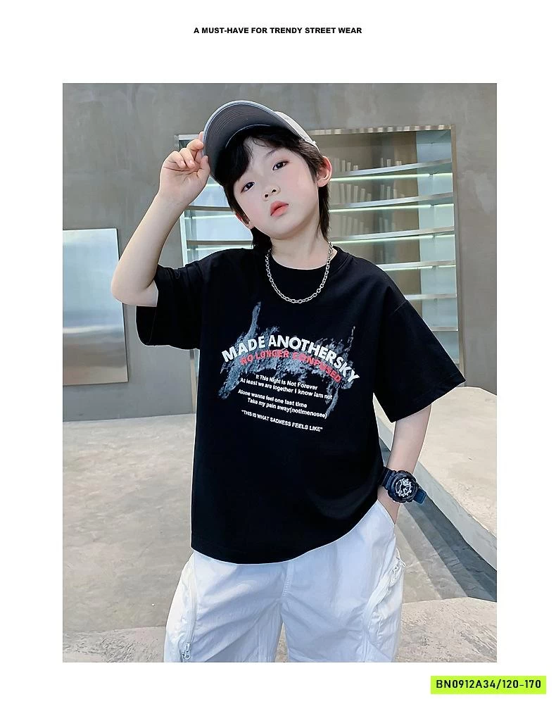 ÁO THUN IN CHỮ NHỎ HHBABY