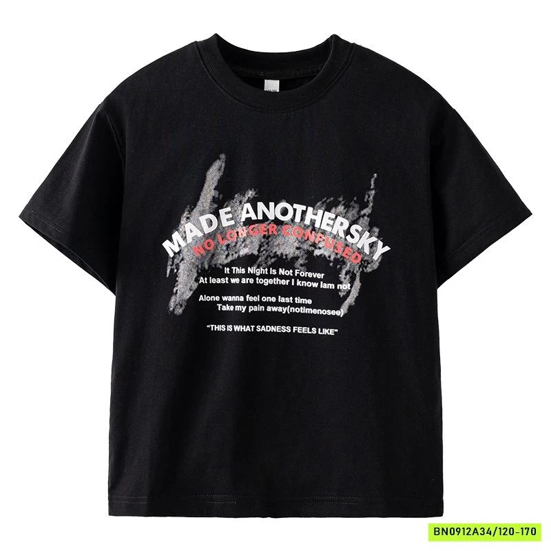 ÁO THUN IN CHỮ NHỎ HHBABY