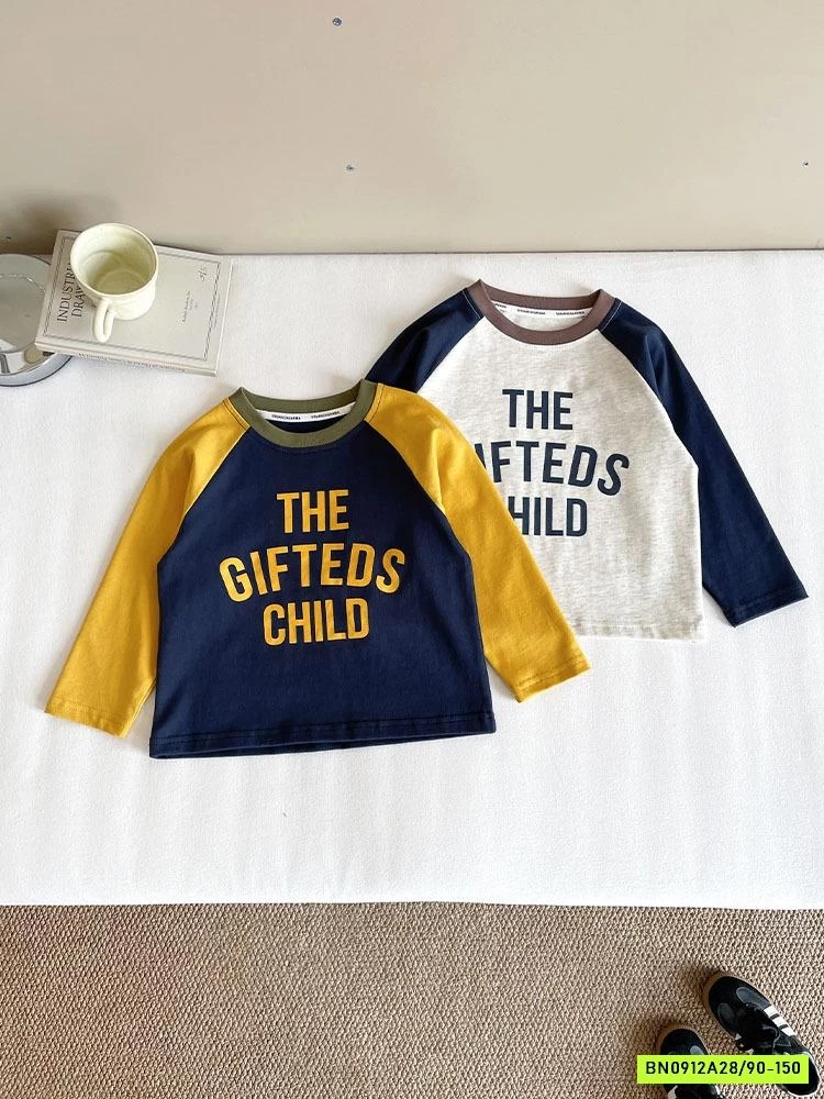 ÁO THUN CHỮ PHỐI MÀU TAY