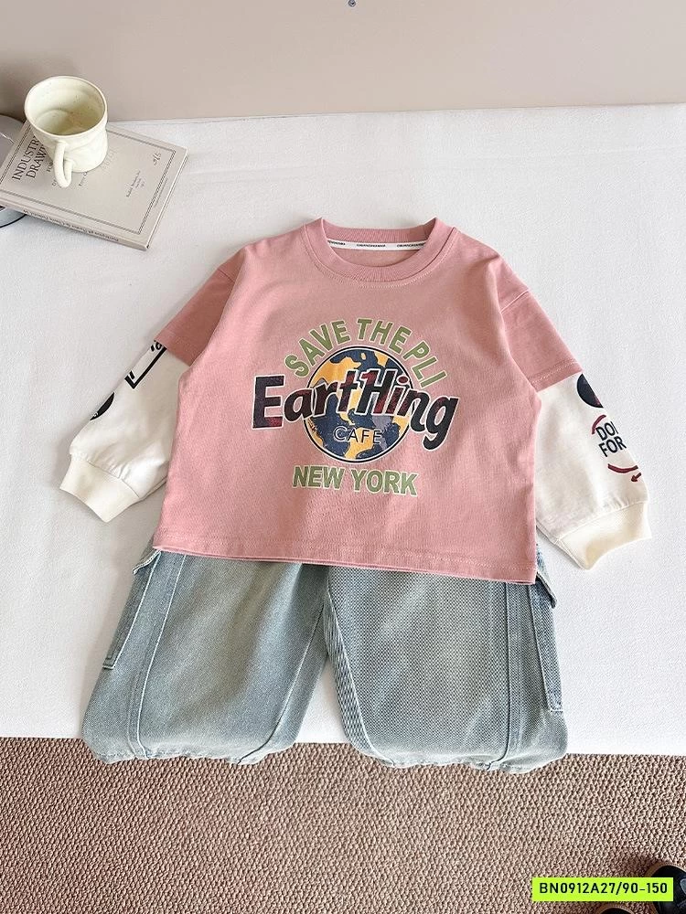 ÁO THUN HỒNG GIẢ 2 LỚP