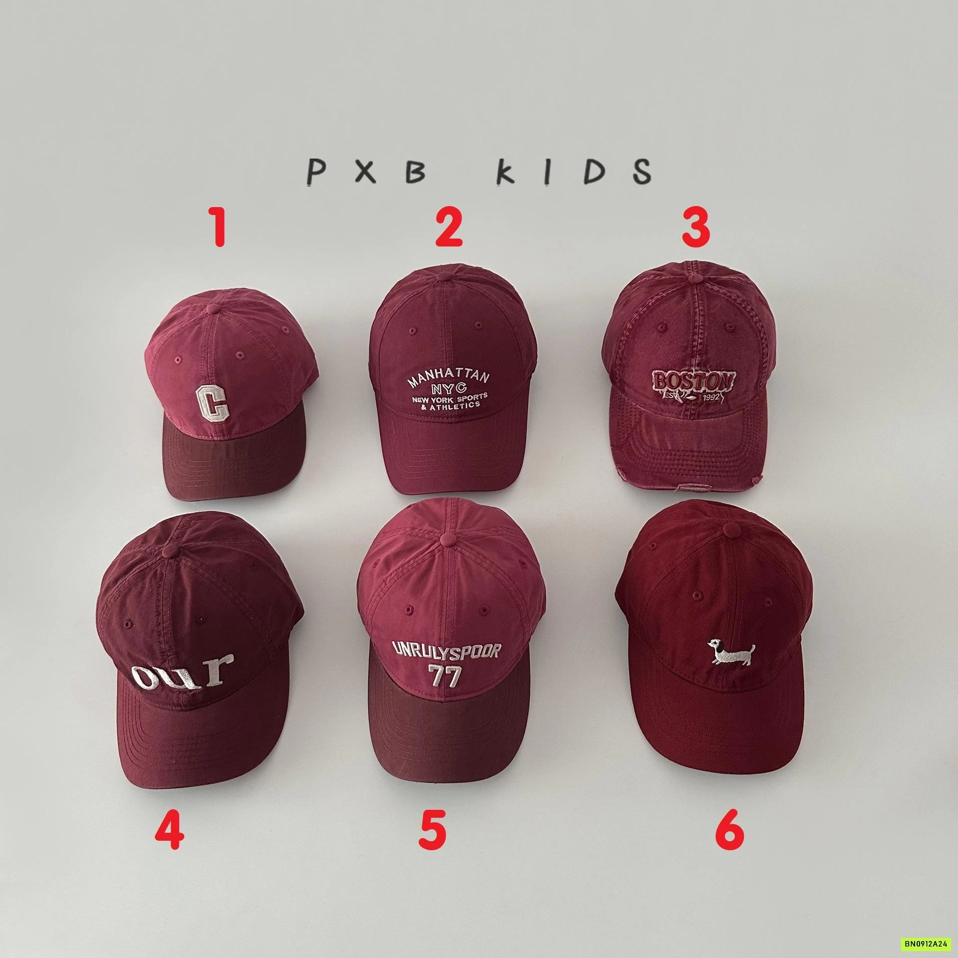 MŨ KẾT TONE ĐỎ